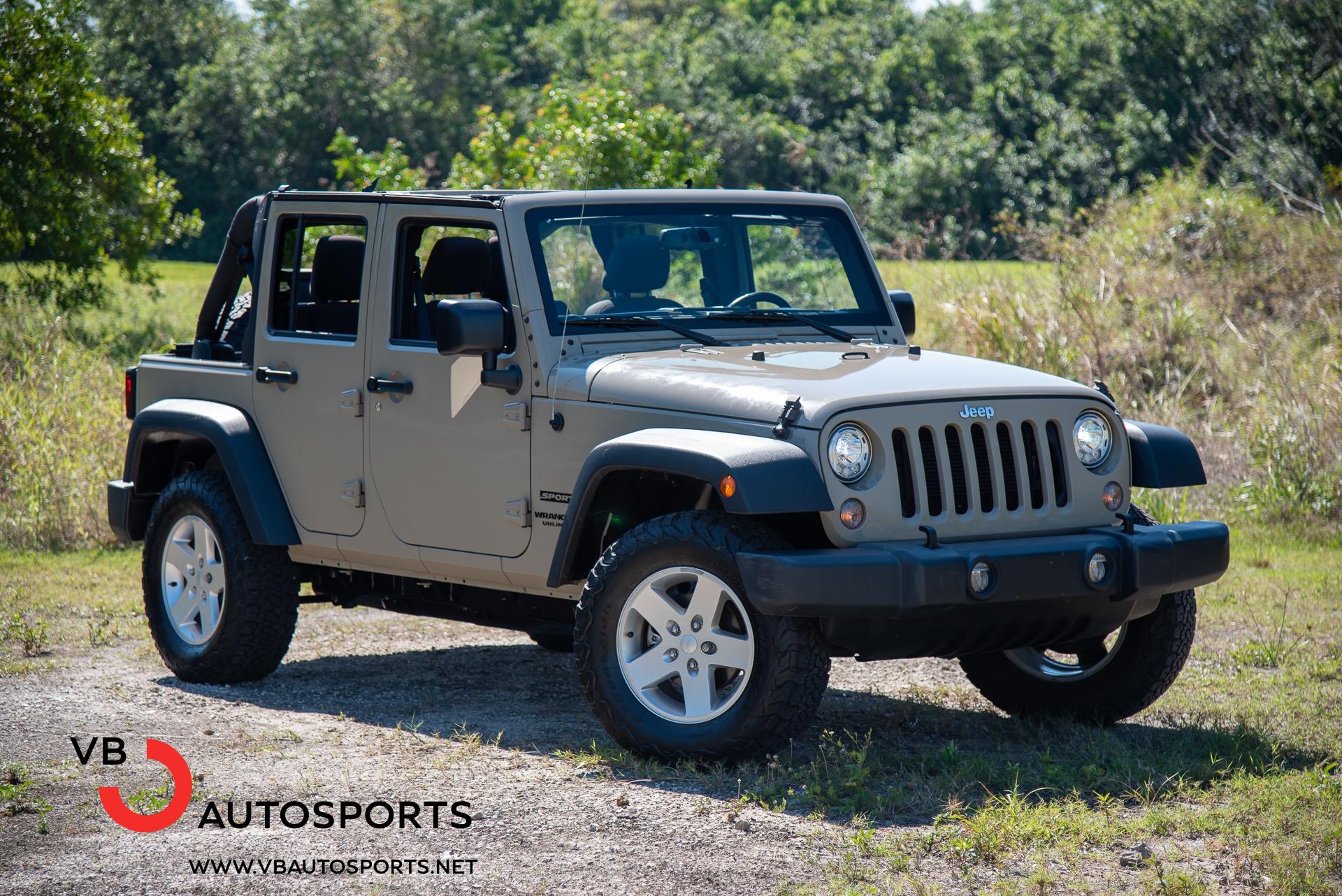 Used 2017 Jeep Wrangler Unlimited Sport For Sale (Sold)